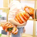 Funny simulation food plush pillow, creative grilled seafood shape, soft toy gift. - Squid Small 20cm