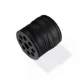 Cordon plano de gamuza sintetica PU negra 2.5mm DIY Fabricacion de joyas Pulsera Collar - 5 Metros/Paquete / Negro