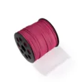 Bobina de cordón de ante sintético rosa para joyería DIY pulsera collar manualidades - Rojo Rosa