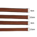 Orange and black striped ribbon St George ribbon webbing DIY bow wrapping accessories 4cm - Saint George Ribbon / Width 2.5cm (2m/Pack)
