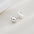 Silver cord end caps for DIY jewelry making, smooth metal cylindrical rope findings detail view. - End Caps / 20 Pieces/Pack (Approx 4mm ID) / Silver