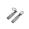 Metal detachable zipper puller replacement for jacket backpack clothing repair kit accessory - 5 Pieces/Pack (9x50mm) / Gunmetal