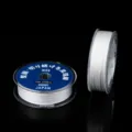 Λευκό νήμα χαντρών PE, 0.128mm 200M, ανθεκτικό σχοινί για κολιέ και βραχιόλια μαργαριταριών. - 0.128mm Επίπεδο Καρούλι Λευκό (1 Ρολό/Περίπου 200m)
