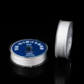Weißer PE Perlenfaden 3.0# 0.285mm 200M für DIY Armband Halskette Perlenstickerei Zubehör. - 0.285mm Flache Spule Weiß (1 Rolle/Ca. 200m)