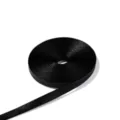 Schwarzes flaches PU-Lederband Kordel für handgemachte DIY Handwerk und Geschenkverpackung. - 5 Meter Pro Packung / Schwarz