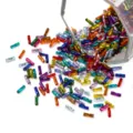 Colorful glass bugle beads spiral tube cylinder beads for DIY jewelry making bracelets - 10g/Bag / Random Mix