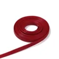 Rote flache PU Lederriemen Kordel für DIY Handwerk und Geschenkbox Verpackung - 5 Meter Pro Packung / Rot