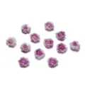 Fiori di Rosa Camelia 3D in Resina Artigianato DIY Accessori Unghie Vista Dettaglio - Rosso rosa