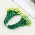 20cm green polyester hang tag string with bullet head, clothing label string for garment DIY. - 20-Piece Pack / Green