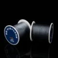 Dunkelgrauer PE Perlendraht 200M 0.6# 0.128mm fuer DIY Perlenketten und Armbander Herstellung. - 0.128mm Hohe Spule Grau (1 Rolle/Ca. 200m)