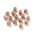 12mm unbemalte Buchenholz Buchstaben Perlen DIY handgemachte Schmuck Basteln Perlen - 10er Pack / Buchstabe A
