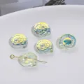 AB bunte Glas Ammonit Muschel Perlen für handgemachte DIY Armband Schmuck Zubehör Teile - Grüne Schnecke