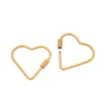 Chiusura A Vite A Cuore Dorata Acciaio Inossidabile DIY Connettore Gioielli Bracciale - Chiusura a Vite Grande (AC4746) / 5 Pezzi/Confezione / Oro