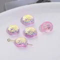 Rosa Muschel Glasperlen mit AB Farbe für DIY Armband Schmuck Accessoires Artikel neu - Rosa Schnecke