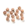 12mm Buche Holzperlen Buchstabe G Würfel Unlackiert Massivholz DIY Kinder Lernperlen Basteln - 10er Pack / Buchstabe G