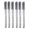 Silver metallic marker pens water-based craft pens set for painting rock ceramic art crafting - 6Pcs/Set / Silver