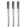 Silver metallic markers water based low odour art pens craft painting stationery 3 pack - 3pcs / Silver