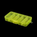 Boîte de rangement en plastique jaune transparent à 10 compartiments, organiseur réglable. - Pack de 10 compartiments / Jaune