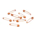 Orange Safety Pins 3cm Colorful DIY Brooch Findings Garment Pins Craft Material - 50 Pieces/Pack / Light Orange