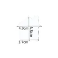 Transparenter Acryl Hausförmig Rohling Schlüsselanhänger DIY Gepäckzubehör mit Loch. - Haus Acrylrohling (5.9g) / 10 Stück In Druckverschlussbeutel