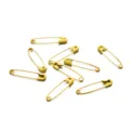 Colorful DIY safety pins 3cm metal brooch findings craft accessories for coat clothes sewing. - 50 Pieces/Pack / Yellow