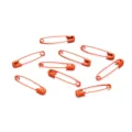3cm Orange Safety Pins DIY Brooch Accessories Colorful Metal Pins Coat Kilt Pins Craft Supplies - 50 Pieces/Pack / Orange