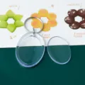 Clear acrylic blank keychain oval photo frame keychain for custom photography DIY gifts - Oval Photo Frame (3.4x4.9cm) / Pack of 5