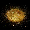 Holographic nail glitter flakes hexagon gold sparkling dust for nail art decoration shiny. - Laser Gold Hexagonal Iridescent Sequins
