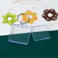 Transparent acrylic keychain blank photo frame key ring for photography gifts and DIY crafts. - Square Photo Frame (4x4cm) / Pack of 5
