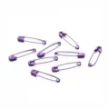 Colorful safety pins 3cm purple metal brooch pins DIY clothing accessories crafts small pins - 50 Pieces/Pack / Purple