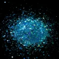 Blue hexagonal glitter sequins for nail art and crafts decorations crystal detail view. - Laser Light Blue Hexagon Iridescent Sequins