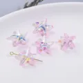 Rosa Seestern Glasperlen für DIY handgemachte Armbänder, Ozean Serie Schmuck Accessoirs. - Rosa Seestern