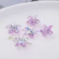 Lila AB Farbe Seestern Glas Perlen für DIY handgemachte Armbänder Schmuck Zubehörteile. - Seestern Lila