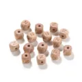 Natürliche Buchenholz Buchstaben Perlen 12mm unlackiert Holzperlen für DIY Handwerk Bildung. - 10er Pack / Buchstabe N