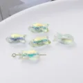 Ozean Serie AB Farbe Glas Fisch lose Perlen handgemachte DIY Armband Schmuck Zubehoer Variante - Grüner Fisch
