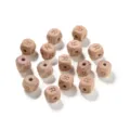 12mm unlackierte Buchenholz Würfel Buchstaben R Perlen für DIY Handwerk Früherziehung - 10er Pack / Buchstabe R