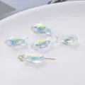 Ozean-Serie AB Farbe Glas Fisch Perlen handgefertigt DIY Armband Schmuck Zubehör Basteln - Weißer Fisch