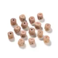 12mm natürliche Buchenholz Würfel Buchstaben Perlen unlackiert DIY Basteln Zubehör Kinder - 10er Pack / Buchstabe X