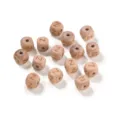 Buchenholz Buchstaben Perlen 12mm unlackiert Massivholz lose Perlen DIY Kinder Basteln - 10er Pack / Buchstabe Z