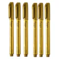 Gold metalic marker pen set, waterproof paint pen for arts, crafts, and DIY design projects. - 6Pcs/Set / Gold