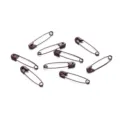 Brown safety pins 3cm DIY brooch accessories clothing pins craft materials variant - 50 Pieces/Pack / Brown