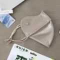 Μάσκα ηλιακής προστασίας από παγωμένο μετάξι αντι-UV, σχεδιασμός γωνίας ματιών, καλοκαίρι. - Χρώμα Milk Tea