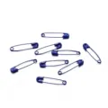 Blue safety pins DIY brooch findings metal pins clothing accessories 3cm colorful pins pack - 50 Pieces/Pack / Dark Blue