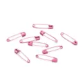 Pink safety pins set DIY brooch findings colorful craft metal decorative pins 3cm pack - 50 Pieces/Pack / Deep Pink