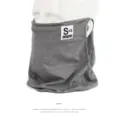 Grey ice silk sun protection face mask, breathable neck gaiter for summer outdoor sports. - Dark Gray