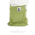 Ice silk sun protection face mask, breathable UV blocking neck gaiter for summer outdoor sports. - Green