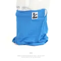 Ice silk sunscreen face mask breathable neck gaiter UV protection summer face cover for outdoor. - Sky Blue