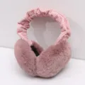 Rosa flauschige Winter Ohrenschützer für Damen, dicker Plüsch warme Ohrenwärmer mit Band. - Einheitsgröße / Rosa