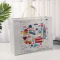 Bolsa de compra no tejida diseño de Londres impermeable reutilizable bolsa de regalo. - Británico