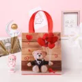 Joli Sac Cadeau Non Tissé Mignon Ours Saint-Valentin Présent Emballage Pochette Cadeau - Style 4